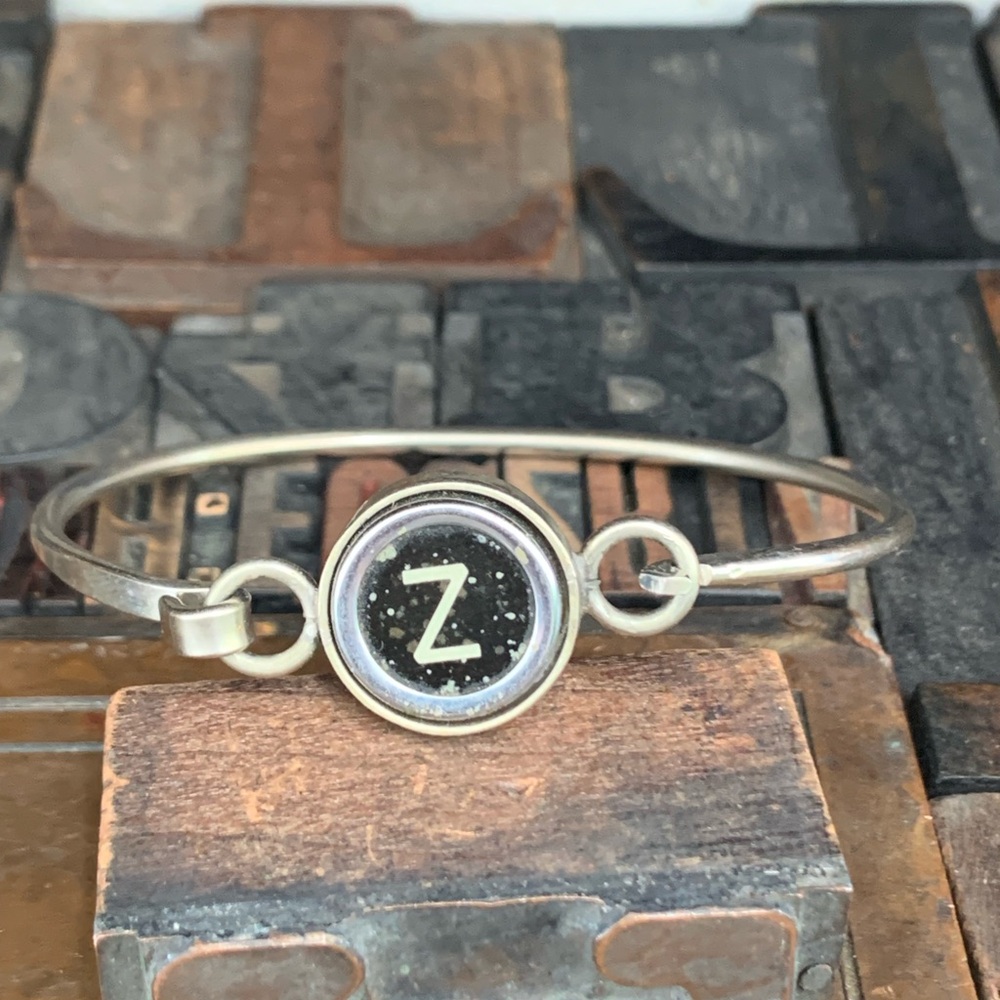 Z typewriter key bracelet